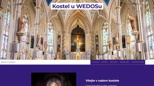 Webová šablona - kostel